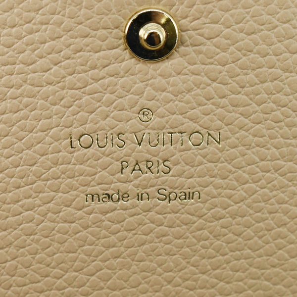 LOUIS VUITTON Emilie Monogram Empreinte Leather Wallet Black