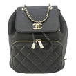 CHANEL Business Affinity Caviar Quilted Backpack Black