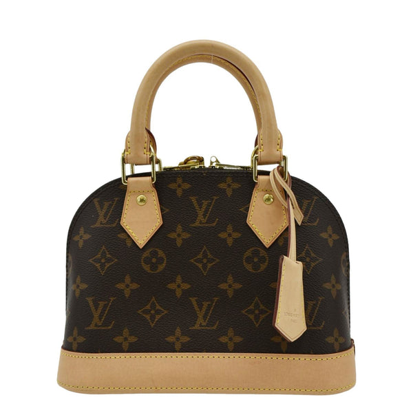 LOUIS VUITTON  Alma BB Monogram Canvas Crossbody Bag Brown