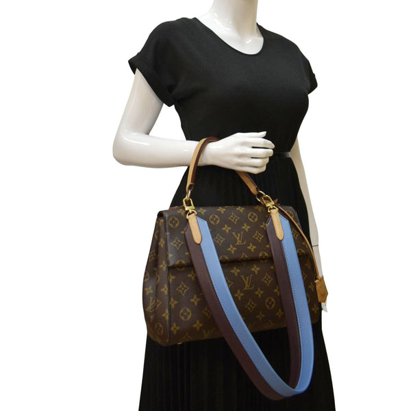 LOUIS VUITTON Cluny MM Monogram Canvas Shoulder Bag Brown