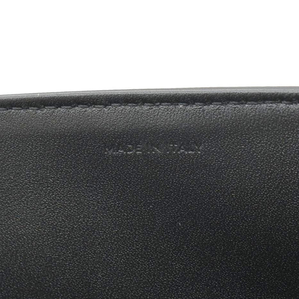 CELINE Classique Triomphe Medium Leather Shoulder Bag Black