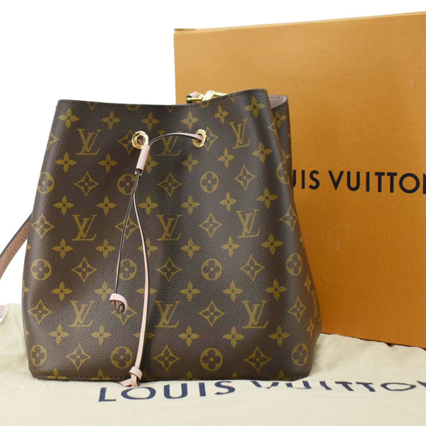 LOUIS VUITTON Neonoe MM Monogram Canvas Shoulder Bag Brown