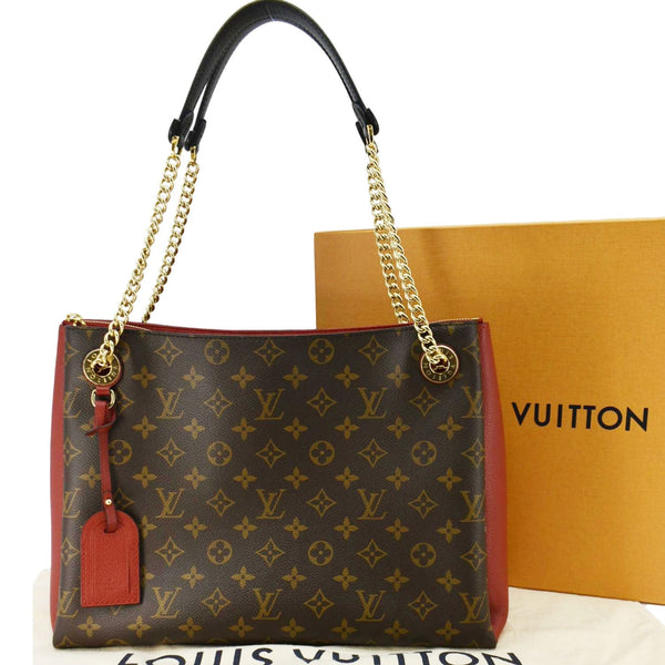 LOUIS VUITTON Surene MM Monogram Canvas Shoulder Bag Cherry