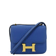 HERMES Constance 18 Bleu Leather Crossbody Bag Blue