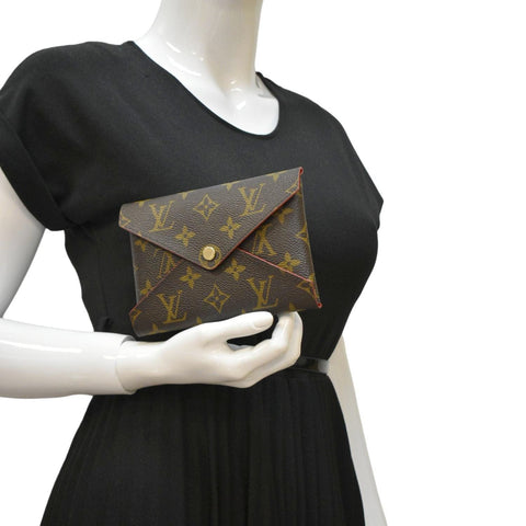 LOUIS VUITTON Kirigami Medium Monogram Canvas Pochette Brown