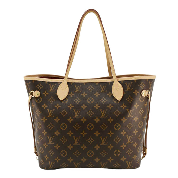 LOUIS VUITTON Neverfull MM Monogram Canvas Tote Bag Brown