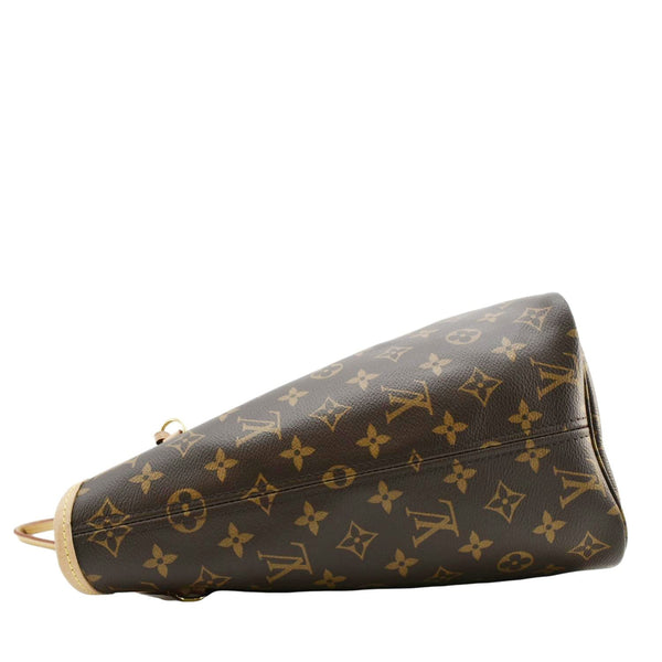 LOUIS VUITTON Neverfull MM Monogram Canvas Tote Bag Brown