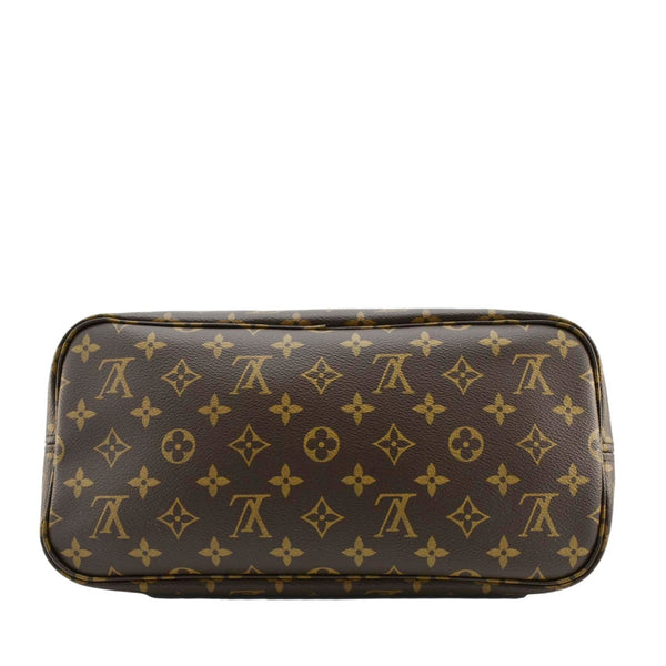 LOUIS VUITTON Neverfull MM Monogram Canvas Tote Bag Brown