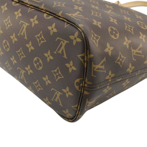 LOUIS VUITTON Neverfull MM Monogram Canvas Tote Bag Brown