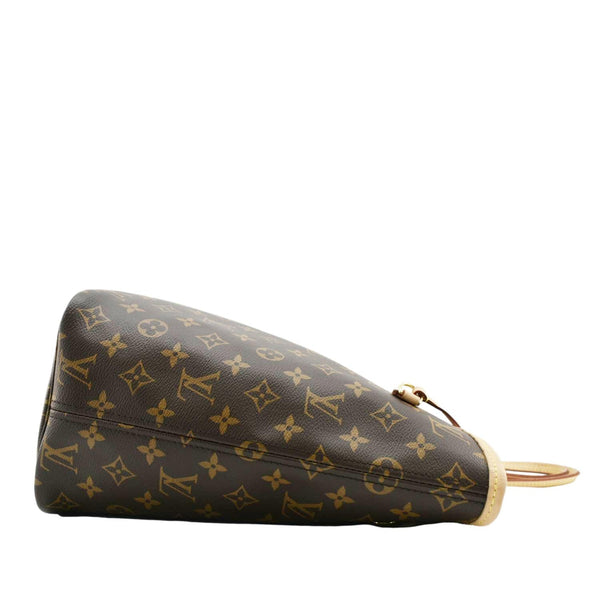 LOUIS VUITTON Neverfull MM Monogram Canvas Tote Bag Brown