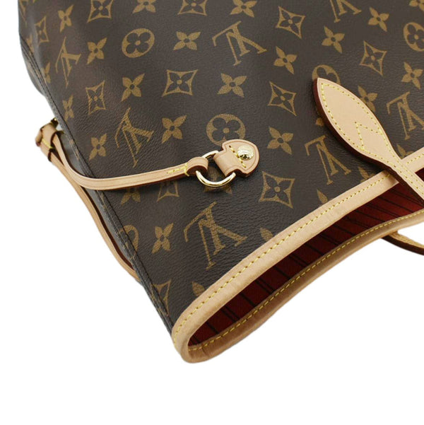 LOUIS VUITTON Neverfull MM Monogram Canvas Tote Bag Brown