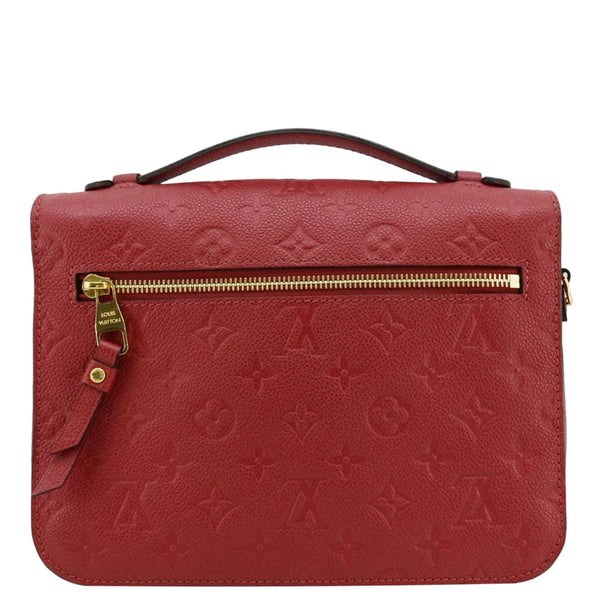 LOUIS VUITTON Metis Pochette Empreinte Leather Crossbody Bag Red