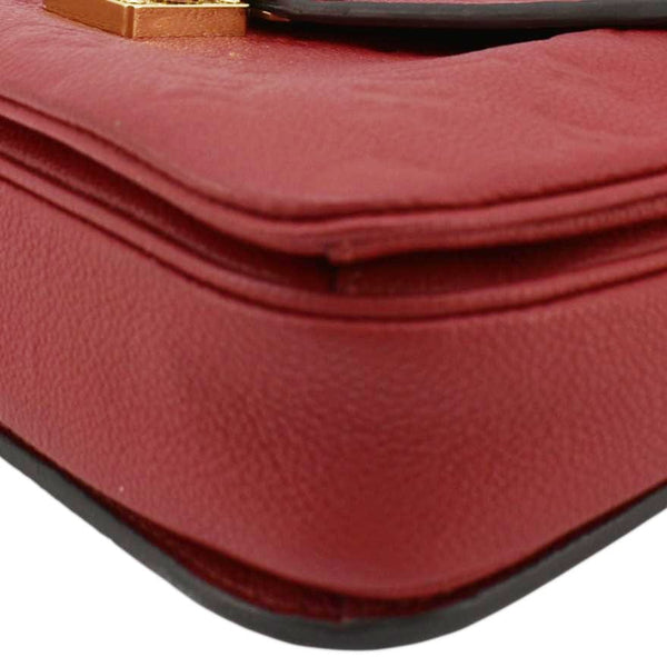 LOUIS VUITTON Metis Pochette Empreinte Leather Crossbody Bag Red