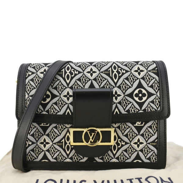 LOUIS VUITTON Dauphine 1854 Jacquard Shoulder Bag Black