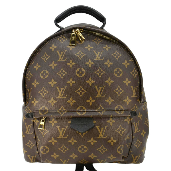 LOUIS VUITTON Palm Springs MM Monogram Canvas Backpack Brown