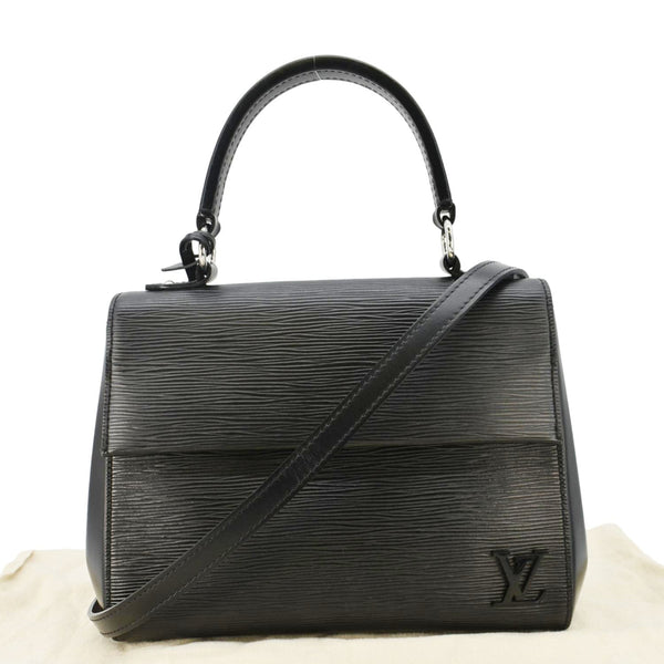 LOUIS VUITTON Cluny MM Epi Leather Crossbody Bag Black