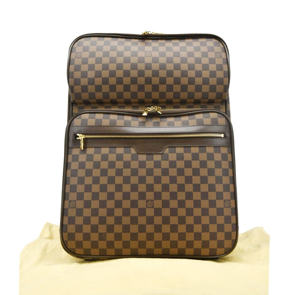 LOUIS VUITTON Business Pegase 55 Damier Ebene Suitcase Travel Bag Brown