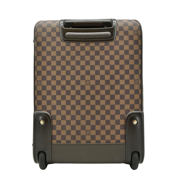 LOUIS VUITTON Business Pegase 55 Damier Ebene Suitcase Travel Bag Brown