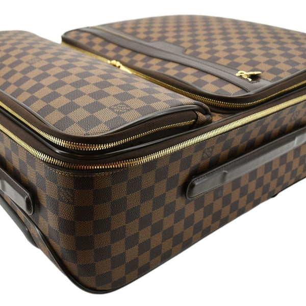 LOUIS VUITTON Business Pegase 55 Damier Ebene Suitcase Travel Bag Brown