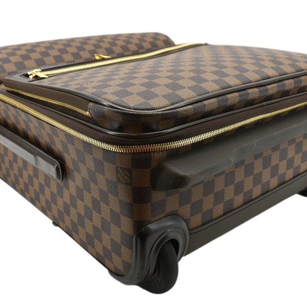 LOUIS VUITTON Business Pegase 55 Damier Ebene Suitcase Travel Bag Brown