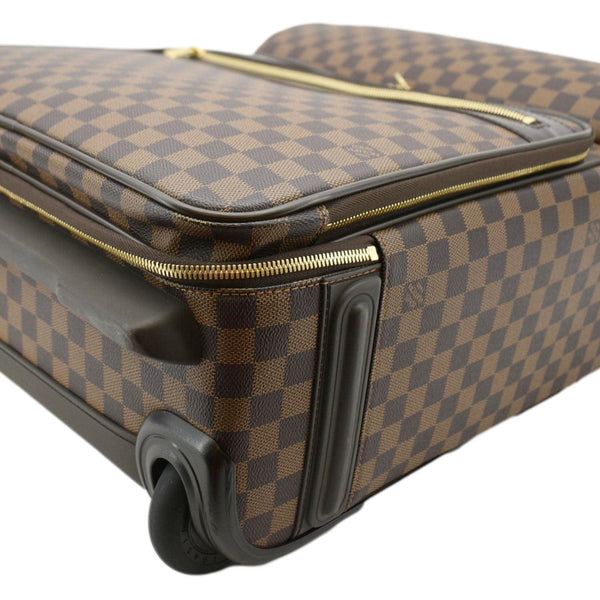 LOUIS VUITTON Business Pegase 55 Damier Ebene Suitcase Travel Bag Brown