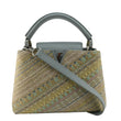 LOUIS VUITTON Capucines BB Taurillon Tweed Satchel Bag Multicolor