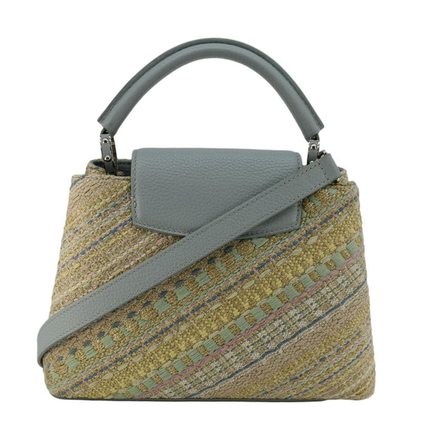 LOUIS VUITTON Capucines BB Taurillon Tweed Satchel Bag Multicolor