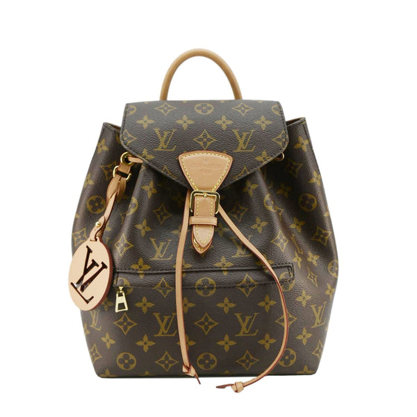 LOUIS VUITTON Montsouris PM Monogram Canvas Backpack Brown