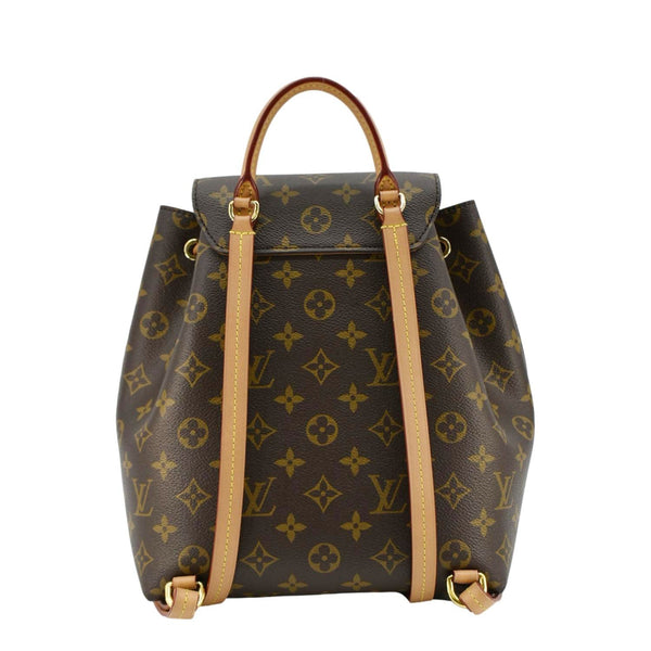 LOUIS VUITTON Montsouris PM Monogram Canvas Backpack Brown