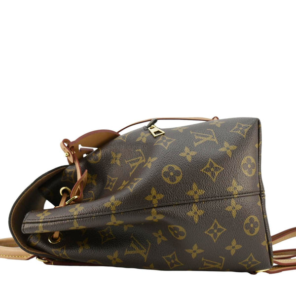 LOUIS VUITTON Montsouris PM Monogram Canvas Backpack Brown