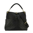 LOUIS VUITTON Maida Monogram Empreinte Leather Hobo Shoulder Bag Black