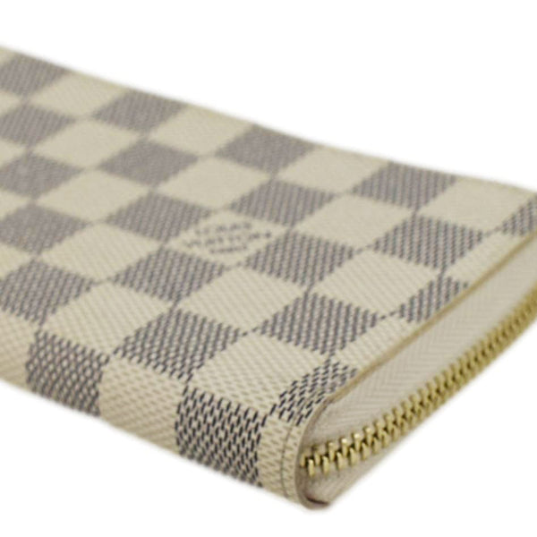 LOUIS VUITTON Clemence Damier Azur Wallet Rose Ballerine