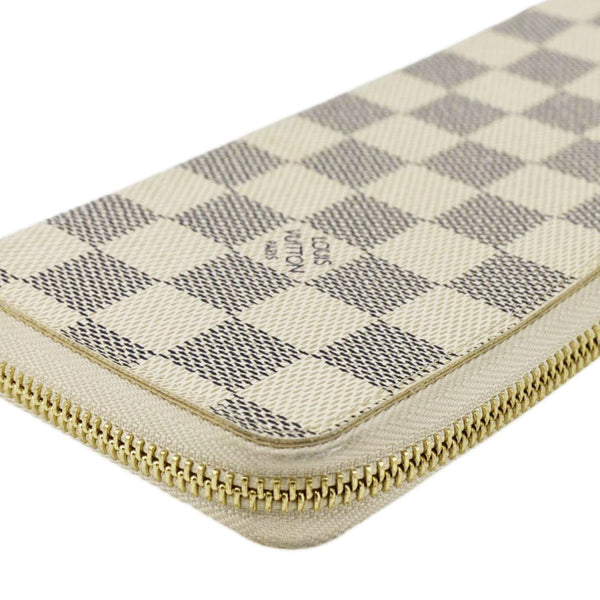 LOUIS VUITTON Clemence Damier Azur Wallet Rose Ballerine