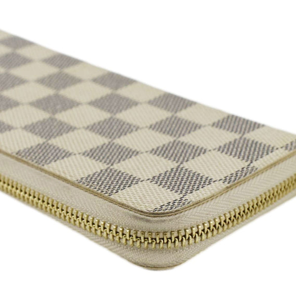 LOUIS VUITTON Clemence Damier Azur Wallet Rose Ballerine