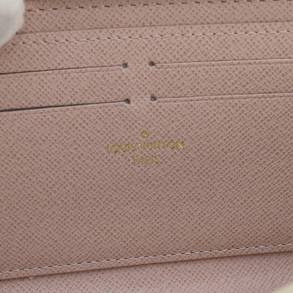 LOUIS VUITTON Clemence Damier Azur Wallet Rose Ballerine