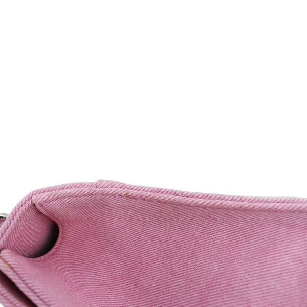 BALENCIAGA Hourglass Canvas Top Handle Shoulder Bag Pink