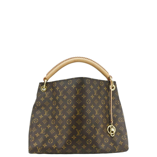 LOUIS VUITTON  Artsy MM Monogram Canvas Hobo Bag Brown