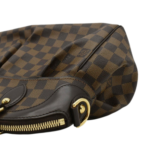 LOUIS VUITTON Trevi PM Damier Ebene Satchel Bag Brown