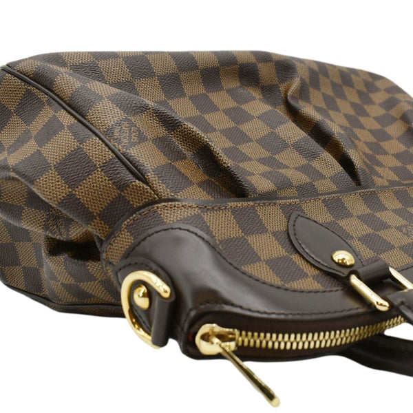 LOUIS VUITTON Trevi PM Damier Ebene Satchel Bag Brown