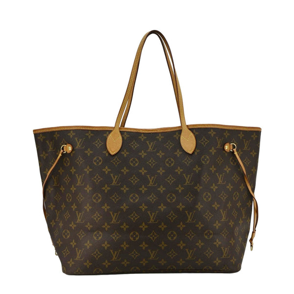 LOUIS VUITTON Neverfull GM Monogram Canvas Tote Bag Brown