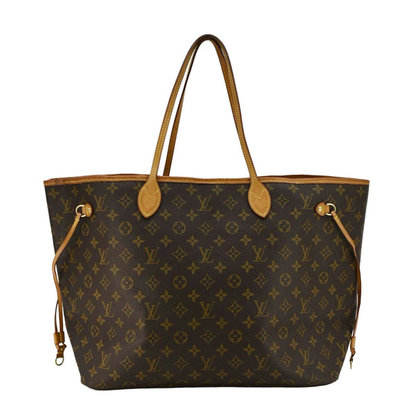 LOUIS VUITTON Neverfull GM Monogram Canvas Tote Bag Brown