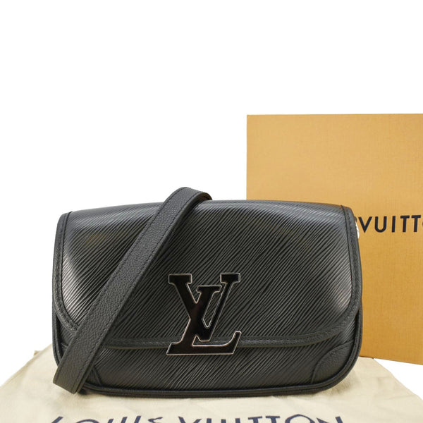 LOUIS VUITTON Buci Epi Grained Leather Shoulder Bag Black