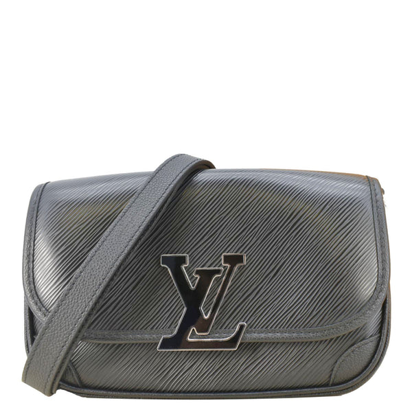 LOUIS VUITTON Buci Epi Grained Leather Shoulder Bag Black