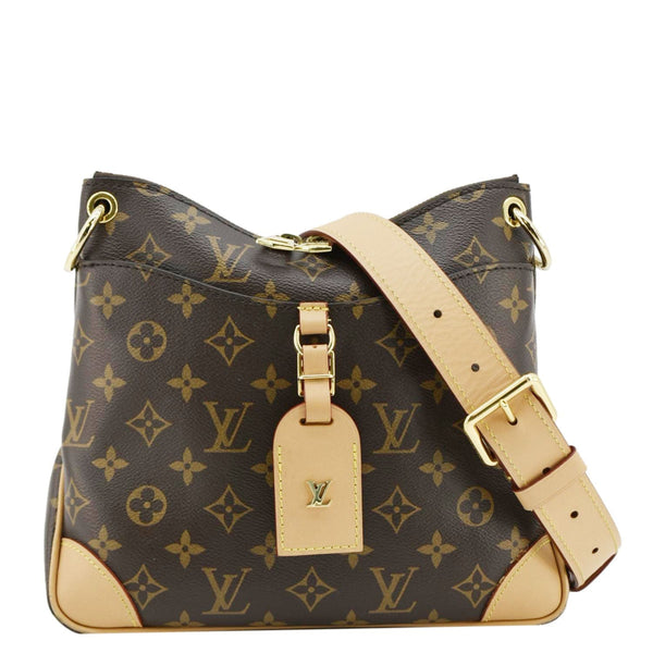 LOUIS VUITTON Odeon PM Monogram Canvas Shoulder Bag Brown