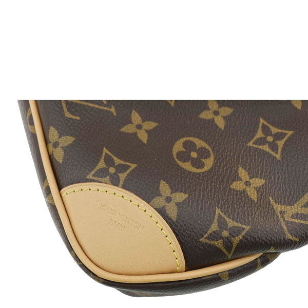 LOUIS VUITTON Odeon PM Monogram Canvas Shoulder Bag Brown