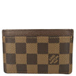 LOUIS VUITTON Damier Ebene Card Holder  Brown