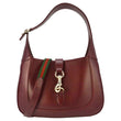 GUCCI Jackie 1961 Small Leather Shoulder Bag Burgundy 782849