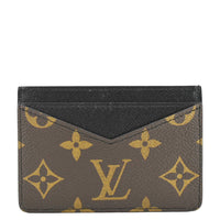 LOUIS VUITTON Neo Porte Cartes Monogram Macassar Card Holder Black