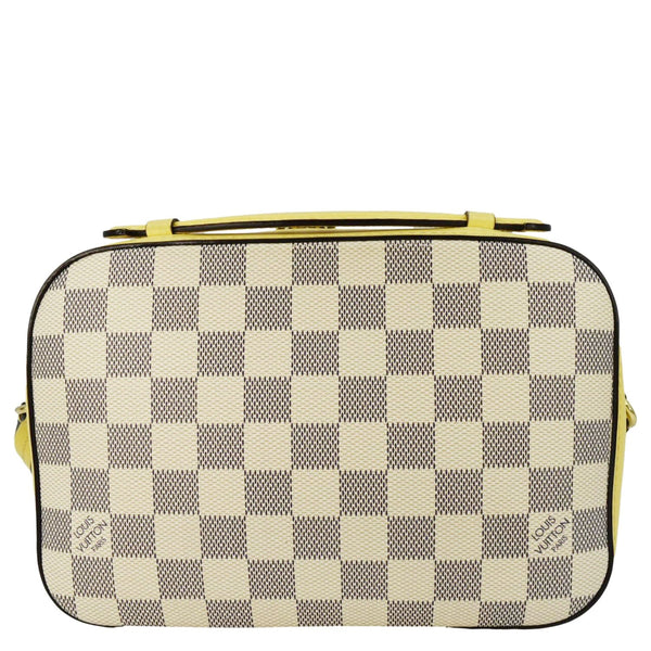 LOUIS VUITTON Saintonge Damier Azur Crossbody Bag White