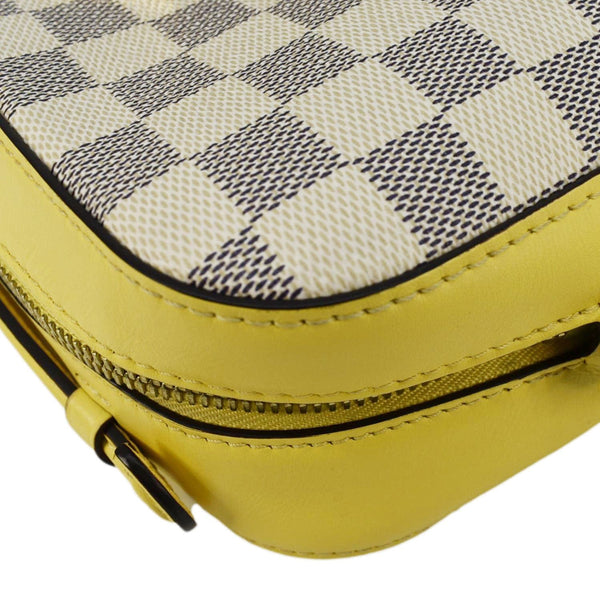 LOUIS VUITTON Saintonge Damier Azur Crossbody Bag White